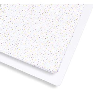 Snuz 2 Pack Cot & Cot Bed Fitted Sheets 140 x 70cm – Multicolour Spot Design – Light, Breathable & Luxurious Jersey Cotton Made To Last & Designed To Fit Cot & Cot Beds Snuz 2 Pack Cot & Cot Bed Fitted Sheets 140 x 70cm – Multicolour Spot Design – Light, Breathable & Luxurious Jersey Cotton Made To Last & Designed To Fit Cot & Cot Beds