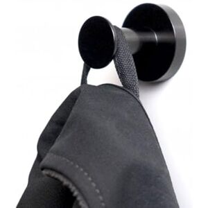 FIRST4MAGNETS Magnetic Multi-Purpose Hooks No Tools Required Use with Any Ferrous Surface or Included Adhesive-Backed Steel Discs Perfect for Coats, Hats and Bags (Pack of 2) (Black) FIRST4MAGNETS Magnetic Multi-Purpose Hooks No Tools Required Use with Any Ferrous Surface or Included Adhesive-Backed Steel Discs Perfect for Coats, Hats and Bags (Pack of 2) (Black)