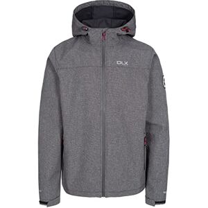 Trespass DLX Men's Gabe Waterproof Softshell Jacket With Adjustable Grown On Hood, black marl, XL UK Trespass DLX Men's Gabe Waterproof Softshell Jacket With Adjustable Grown On Hood, black marl, XL UK