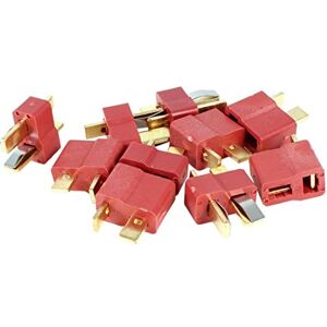 YUNIQUE GREEN-CLEAN-POWER T-Plug Connector 5 Pairs M/F 2 Pin Gold Adapter, Compatible with Lipo Battery 300mAh, WLToys 144001 Battery Case, Fuse Holder, Red, Plastic YUNIQUE GREEN-CLEAN-POWER T-Plug Connector 5 Pairs M/F 2 Pin Gold Adapter, Compatible with Lipo Battery 300mAh, WLToys 144001 Battery Case, Fuse Holder, Red, Plastic