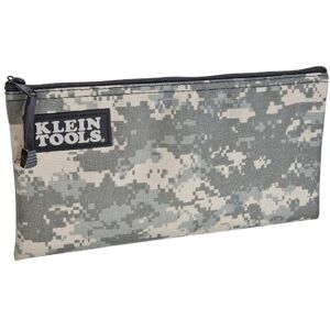 KLEIN TOOLS 5139C Zipper Bag, Camouflage Cordura Nylon Tool Pouch with Heavy-Duty Zipper Close, 12.5 x 7-Inch KLEIN TOOLS 5139C Zipper Bag, Camouflage Cordura Nylon Tool Pouch with Heavy-Duty Zipper Close, 12.5 x 7-Inch
