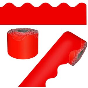 Carson Dellosa Education Red Rolled Scalloped Border, 65 Feet Carson Dellosa Education Red Rolled Scalloped Border, 65 Feet