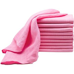 DUDU N GIRLIE 12 Pack 100% Pure Cotton Baby Muslin Squares, Burp Cloths, Newborn Nappy 70x70cms, Pink, DUDU N GIRLIE 12 Pack 100% Pure Cotton Baby Muslin Squares, Burp Cloths, Newborn Nappy 70x70cms, Pink,