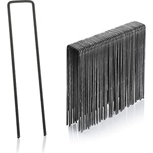GardenMate Pack of 50 x 6''/150mm U-shaped multi-purpose steel Garden Securing Pegs Ideal for securing weed fabric, landscape fabric, netting, ground sheets and fleece Made of 2.9mm steel wire GardenMate Pack of 50 x 6''/150mm U-shaped multi-purpose steel Garden Securing Pegs Ideal for securing weed fabric, landscape fabric, netting, ground sheets and fleece Made of 2.9mm steel wire