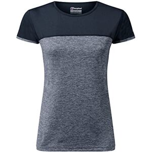Berghaus Women's Voyager Short Sleeve Tech Tee Base Layer Moisture Wicking Breathable, Carbon Marl/Jet Black Berghaus Women's Voyager Short Sleeve Tech Tee Base Layer Moisture Wicking Breathable, Carbon Marl/Jet Black