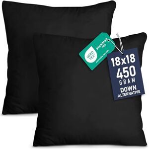 Utopia Bedding Throw Pillows Insert (Pack of 2, Black) 18 x 18 Inches Bed and Couch Pillows Indoor Decorative Pillows Utopia Bedding Throw Pillows Insert (Pack of 2, Black) 18 x 18 Inches Bed and Couch Pillows Indoor Decorative Pillows