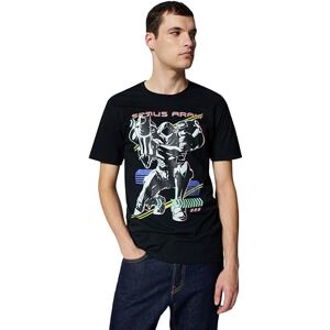 Nintendo Men's Metroid Graphic Tees Shirt, Black // Samus Aran Neon, XXXXL Nintendo Men's Metroid Graphic Tees Shirt, Black // Samus Aran Neon, XXXXL