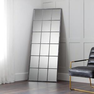 Julian Bowen Somma Large Window Mirror Pewter Mirrors Julian Bowen Somma Large Window Mirror Pewter Mirrors