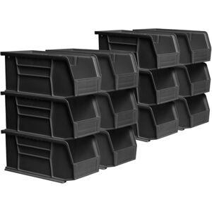 Akro-Mils 30230 AkroBins Plastic Hanging Stackable Storage Organizer Bin, 11-Inch x 5-Inch x 5-Inch, Black, 12-Pack Akro-Mils 30230 AkroBins Plastic Hanging Stackable Storage Organizer Bin, 11-Inch x 5-Inch x 5-Inch, Black, 12-Pack