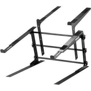 Pyle Portable Dual Laptop Stand, Universal Standing Table with Adjustable Height, Ergonomic Design & Anti-Slip Prongs for DJ Mixer/Sound Equipment/Workstation/ Gaming & Home Use, Black Pyle Portable Dual Laptop Stand, Universal Standing Table with Adjustable Height, Ergonomic Design & Anti-Slip Prongs for DJ Mixer/Sound Equipment/Workstation/ Gaming & Home Use, Black