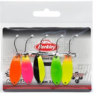 Berkley Area Game Spoons 5 Pack Small Wobble Spoon for Trout and Perch Fishing, Lead Free, Fusion 19 Hook Berkley Area Game Spoons 5 Pack Small Wobble Spoon for Trout and Perch Fishing, Lead Free, Fusion 19 Hook