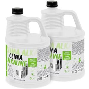 ERRECHOME Clima Alkaline, Alkaline Cleaner for Outdoor Units of Air Conditioning and Refrigeration Systems, Concentrated Formula, 10 L (2 x 5 L) ERRECHOME Clima Alkaline, Alkaline Cleaner for Outdoor Units of Air Conditioning and Refrigeration Systems, Concentrated Formula, 10 L (2 x 5 L)