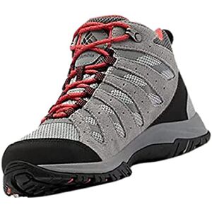 Columbia Women's Redmond 3 Mid WP waterproof mid rise hiking boots, Grey (Steam x Red Coral), 8.5 UK Columbia Women's Redmond 3 Mid WP waterproof mid rise hiking boots, Grey (Steam x Red Coral), 8.5 UK