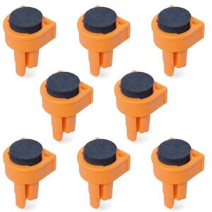 POWERTEC 71500 Deluxe Bench Dog 8 Pack Non Marring Durable Nylon with Grommet Bench Brake Inserts Made of Premium Nonslip EVA for 3/4" Dog Holes A Woodworking Shop Essential (Color May Vary) POWERTEC 71500 Deluxe Bench Dog 8 Pack Non Marring Durable Nylon with Grommet Bench Brake Inserts Made of Premium Nonslip EVA for 3/4" Dog Holes A Woodworking Shop Essential (Color May Vary)