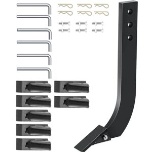 VEVOR 6pcs Box Blade Shank, 16'' Scarifier Shank, 3 Holes Box Scraper Shank, Ripper Shank with Removable Tapered Teeth and Pins, Adjustable Shanks Assembly for Replacement, Digging, Plowing VEVOR 6pcs Box Blade Shank, 16'' Scarifier Shank, 3 Holes Box Scraper Shank, Ripper Shank with Removable Tapered Teeth and Pins, Adjustable Shanks Assembly for Replacement, Digging, Plowing