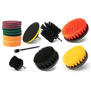 Neiko Drill Attachment Set 15 Pieces Polishing, Buffing, Scouring Cleaning Round Pad for Carpets Power Scrub Brush for Toilets Long Reach Extension Included, ABS, Multi-Colored Neiko Drill Attachment Set 15 Pieces Polishing, Buffing, Scouring Cleaning Round Pad for Carpets Power Scrub Brush for Toilets Long Reach Extension Included, ABS, Multi-Colored