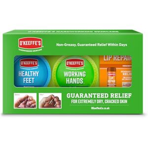 O'Keeffe's O’Keeffe’s Skincare Gift Pack Working Hands 96g, Healthy Feet 91g and Lip Repair 4.2g O'Keeffe's O’Keeffe’s Skincare Gift Pack Working Hands 96g, Healthy Feet 91g and Lip Repair 4.2g