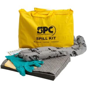 Brady SPC® by Universal Spill Kit – Anti-Pollution Kit Portable Kit for Small Spills, Absorbs Oils, Water, Solvents & Coolants, Includes 10 Absorbent Pads, 2 Socks, Gloves & Disposal Bag Brady SPC® by Universal Spill Kit – Anti-Pollution Kit Portable Kit for Small Spills, Absorbs Oils, Water, Solvents & Coolants, Includes 10 Absorbent Pads, 2 Socks, Gloves & Disposal Bag