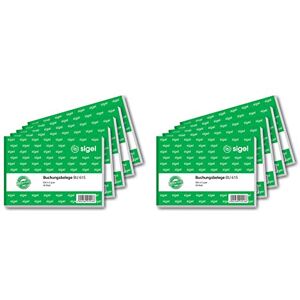 Sigel BU615 Booking Receipt A6 Horizontal 10 Items Sigel BU615 Booking Receipt A6 Horizontal 10 Items