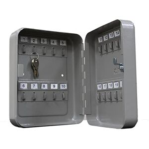 Amig Mod.2171 Epoxy Grey Steel Wall Key Cabinet with Security Lock and 2 Gross Keys, Key Fob Capacity for 45 Keys, Dimensions: 300 x 240 x 70 mm Amig Mod.2171 Epoxy Grey Steel Wall Key Cabinet with Security Lock and 2 Gross Keys, Key Fob Capacity for 45 Keys, Dimensions: 300 x 240 x 70 mm