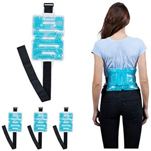 Relaxdays Hot and Cold Gel Pack, Back Strap, Set of 4, Warm Compress, Cooling Pad, Injury & Pain Relief, Light Blue, 19 x 26.5 x 1 cm Relaxdays Hot and Cold Gel Pack, Back Strap, Set of 4, Warm Compress, Cooling Pad, Injury & Pain Relief, Light Blue, 19 x 26.5 x 1 cm