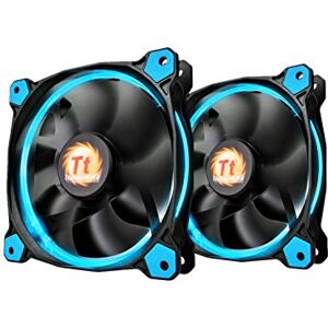 Thermaltake 140mm Blue LED Ultra Quiet High Airflow Computer Case Fan, Twin Pack, 7 Inches, Desktop Compatible Thermaltake 140mm Blue LED Ultra Quiet High Airflow Computer Case Fan, Twin Pack, 7 Inches, Desktop Compatible