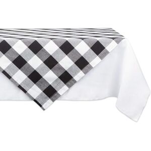 DII Classic Farmhouse Tablecloth, Cotton, Black & White, 40" x 40" (Square) DII Classic Farmhouse Tablecloth, Cotton, Black & White, 40" x 40" (Square)