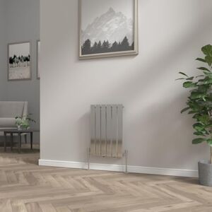 NRG 600x408mm Horizontal Flat Panel Designer Bathroom Central Heating Radiator Chrome Single Column Perfect for Bathroom, Bedroom, Kitchen, Hallway, Living Room NRG 600x408mm Horizontal Flat Panel Designer Bathroom Central Heating Radiator Chrome Single Column Perfect for Bathroom, Bedroom, Kitchen, Hallway, Living Room