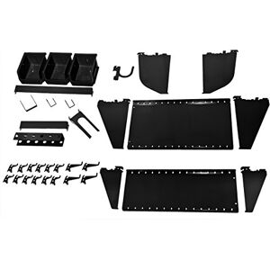 Wall Control KT-400-WRK B Slotted Tool Board Workstation Accessory Kit Pegboard Only, Black Wall Control KT-400-WRK B Slotted Tool Board Workstation Accessory Kit Pegboard Only, Black