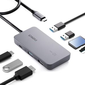 Inateck 7 in 1 USB C Hub with 4K HDMI, PD 100W, 3 USB A 3.2 10Gbps, SD/TF Card Reader, 50 cm Cable, Compatible with Windows 7/8/10/11, Mac OS, Linux Inateck 7 in 1 USB C Hub with 4K HDMI, PD 100W, 3 USB A 3.2 10Gbps, SD/TF Card Reader, 50 cm Cable, Compatible with Windows 7/8/10/11, Mac OS, Linux