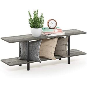 Furinno Toolless Shelves, Wood, French Oak Grey/Black, one size Furinno Toolless Shelves, Wood, French Oak Grey/Black, one size