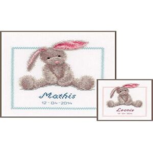 Vervaco Counted Cross Stitch Cute Bunny, Multi, One Size Vervaco Counted Cross Stitch Cute Bunny, Multi, One Size