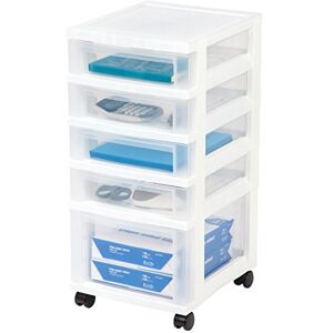 IRIS USA , Inc. Plastic Storage, White, 5 Drawer IRIS USA , Inc. Plastic Storage, White, 5 Drawer