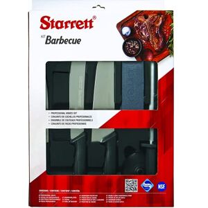 Starrett Stainless Steel Barbecue BBQ Knife Set 6-Pieces Black Handle Starrett Stainless Steel Barbecue BBQ Knife Set 6-Pieces Black Handle