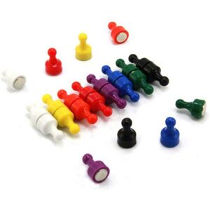 FIRST4MAGNETS Rainbow Skittle Magnet for Fridge, Office, Whiteboard, Noticeboard, Filing Cabinet 8 Colours 12mm dia x 21mm tall Pack of 16 FIRST4MAGNETS Rainbow Skittle Magnet for Fridge, Office, Whiteboard, Noticeboard, Filing Cabinet 8 Colours 12mm dia x 21mm tall Pack of 16