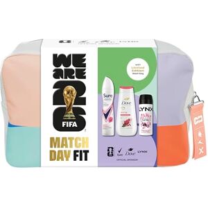 Dove , Lynx, Sure Washbag for Her Gift Set with an advanced anti-perspirant, body wash, body spray & a limited edition wash bag Match Day Fit for her 3 pc Dove , Lynx, Sure Washbag for Her Gift Set with an advanced anti-perspirant, body wash, body spray & a limited edition wash bag Match Day Fit for her 3 pc