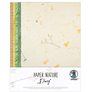 Ursus Daisy 61620002 Natural Paper 10 Sheets 23 x 33 cm with Grass Paper and Straw Silk for Creative Crafts Ursus Daisy 61620002 Natural Paper 10 Sheets 23 x 33 cm with Grass Paper and Straw Silk for Creative Crafts