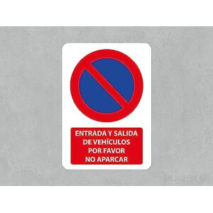 Oedim Pack of 5 Vehicle Entry and Exit Signs Please Do Not Parking, 14.8 x 21 cm, Durable and Economical, Made of PVC Oedim Pack of 5 Vehicle Entry and Exit Signs Please Do Not Parking, 14.8 x 21 cm, Durable and Economical, Made of PVC