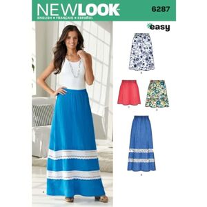 New Look Sewing Pattern 6287: Misses' Pull on Skirt in Four Lengths, Size A, Paper, Multicolor, 1, 10-22 New Look Sewing Pattern 6287: Misses' Pull on Skirt in Four Lengths, Size A, Paper, Multicolor, 1, 10-22