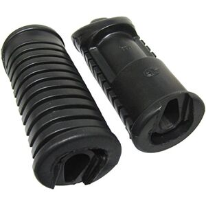 Hi Level Pair of motorcycle footrest foot peg, front, rubber, compatible with/replacement for Honda CG125, CB100N 1995, 1996, 1997, 1998, 1999, 2000, 2001, 2002, 2003, 2004, 2005, 2006 Hi Level Pair of motorcycle footrest foot peg, front, rubber, compatible with/replacement for Honda CG125, CB100N 1995, 1996, 1997, 1998, 1999, 2000, 2001, 2002, 2003, 2004, 2005, 2006