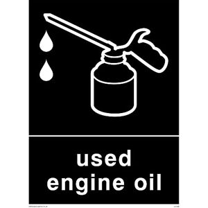 Viking Pack of five Recycling-used-engine-oil Sign 150x200mm A5P Viking Pack of five Recycling-used-engine-oil Sign 150x200mm A5P