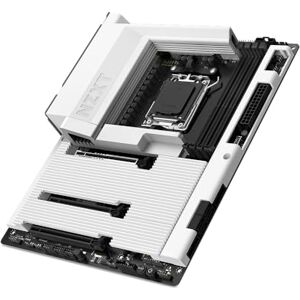 NZXT N7 B850 AMD B850 AM5 ATX Gaming Motherboard for Ryzen 9000/8000/7000-16+2+1, DDR5, 3x M.2, PCIe 5.0, Wi-Fi 6E, 2.5GbE, USB 4 – M.2 NVME with Quick-Release Latch Full Cover – White NZXT N7 B850 AMD B850 AM5 ATX Gaming Motherboard for Ryzen 9000/8000/7000-16+2+1, DDR5, 3x M.2, PCIe 5.0, Wi-Fi 6E, 2.5GbE, USB 4 – M.2 NVME with Quick-Release Latch Full Cover – White