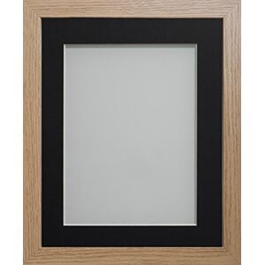 Frame Company Allington Range Beech Picture Photo Frame with Black Mount Mount, 14x11 for pic size A4 * Choice of Sizes* Fitted with Glass Frame Company Allington Range Beech Picture Photo Frame with Black Mount Mount, 14x11 for pic size A4 * Choice of Sizes* Fitted with Glass