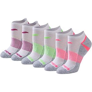 Saucony Women's Rundry Performance Selective Cushion Socks, Available in S-l (6, 12, White Assorted (6 Pairs), M (Pack of 6) Saucony Women's Rundry Performance Selective Cushion Socks, Available in S-l (6, 12, White Assorted (6 Pairs), M (Pack of 6)