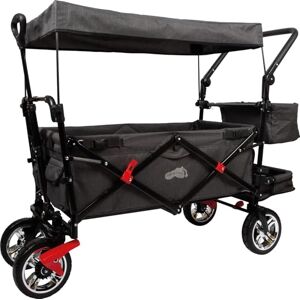 Small Foot Foldable Handcart w/removable roof, rain cover, parking brakes, adjustable handle, load limit 80 kg, 12729 Small Foot Foldable Handcart w/removable roof, rain cover, parking brakes, adjustable handle, load limit 80 kg, 12729