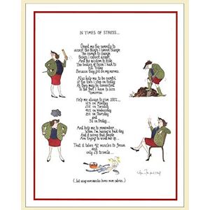 Samuel Lamont In Times of Stress Cotton Tea Towel UK,White,24.51 x 18.80 cms Samuel Lamont In Times of Stress Cotton Tea Towel UK,White,24.51 x 18.80 cms