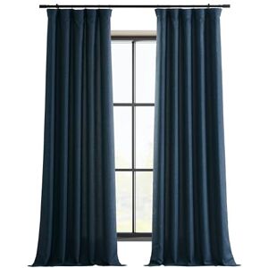 HPD Half Price Drapes Italian Faux Linen Curtains 108 Inches Long Room Darkening Curtains for Bedroom and Living Room 50 X 108, (1 Panel), Sergeants Blue HPD Half Price Drapes Italian Faux Linen Curtains 108 Inches Long Room Darkening Curtains for Bedroom and Living Room 50 X 108, (1 Panel), Sergeants Blue