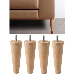 IPEA Feet for Furniture and Sofas 16 cm High in Raw Wood Made in Italy Cone Shape Set of 4 Legs for Wardrobes, Armchairs, Beds 160 mm Beech Feet, Light Colour IPEA Feet for Furniture and Sofas 16 cm High in Raw Wood Made in Italy Cone Shape Set of 4 Legs for Wardrobes, Armchairs, Beds 160 mm Beech Feet, Light Colour