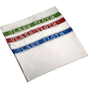 Genware NEV-TW04 Cotton Glass cloth, 50 cm x 76cm, Assorted Colours (Pack of 10) Genware NEV-TW04 Cotton Glass cloth, 50 cm x 76cm, Assorted Colours (Pack of 10)