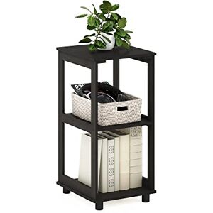 Furinno Romain 2-Tier Tall End Table, Espresso Furinno Romain 2-Tier Tall End Table, Espresso